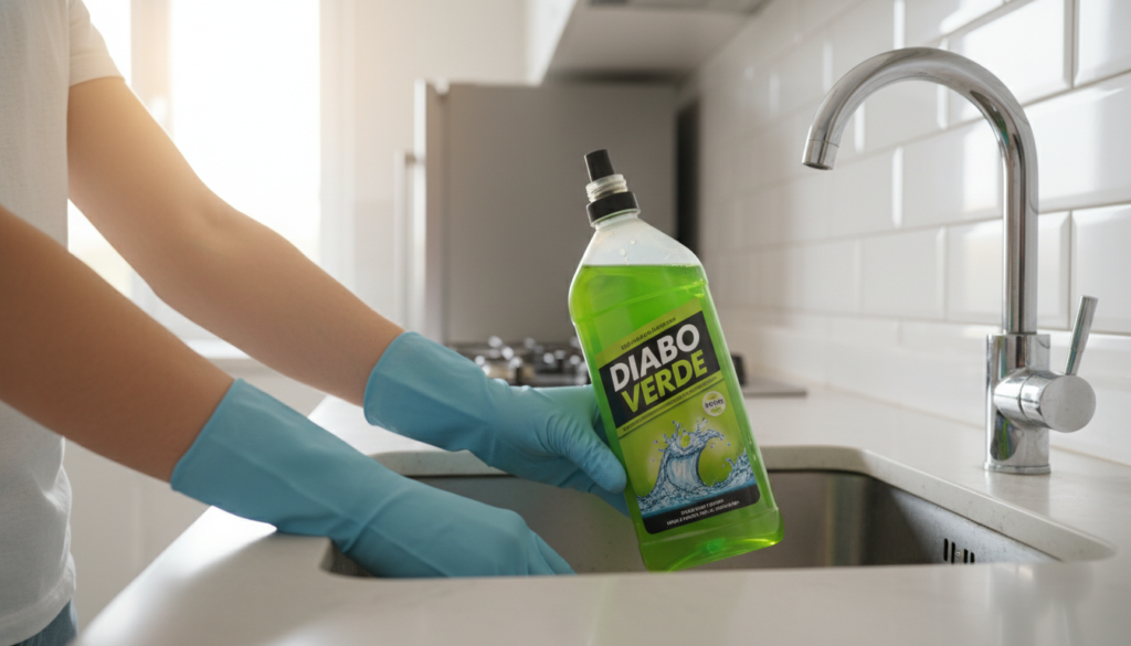 Como desentupir pia da cozinha com diabo verde 115286-2670