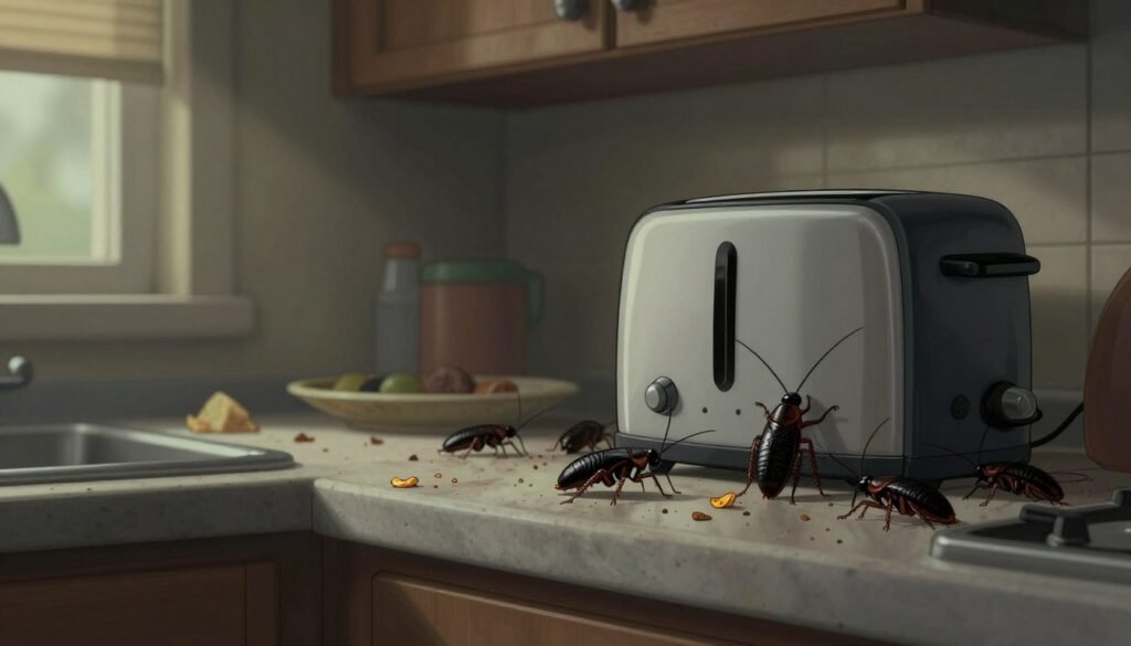 infestação de baratas em casa
